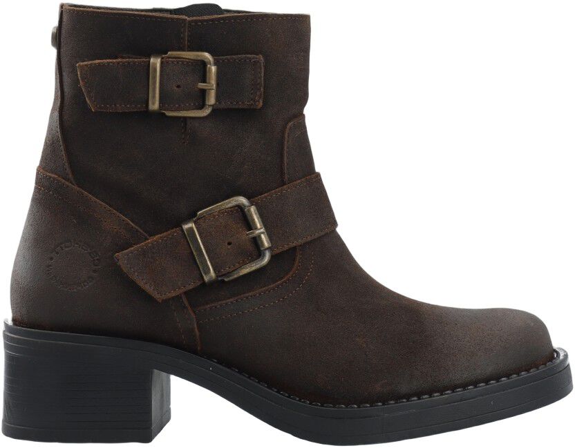 CASRIKKE Biker Boot W. Inside Zip Vintage Suede