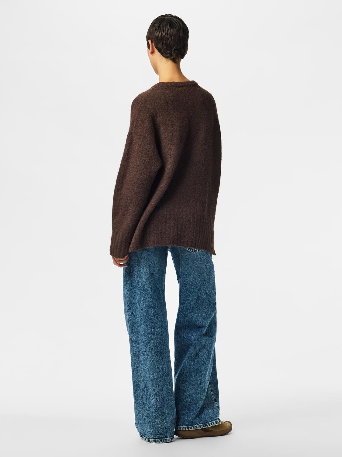 Pctina Ls O-Neck Knit Noos