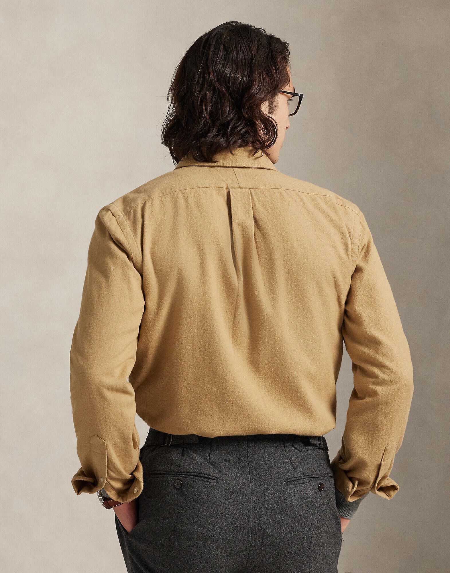 Custom Fit Brushed Flannel Shirt