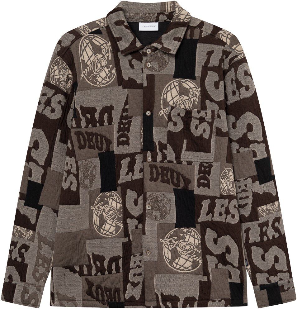 Kaleb Patchwork Jacquard Overshirt
