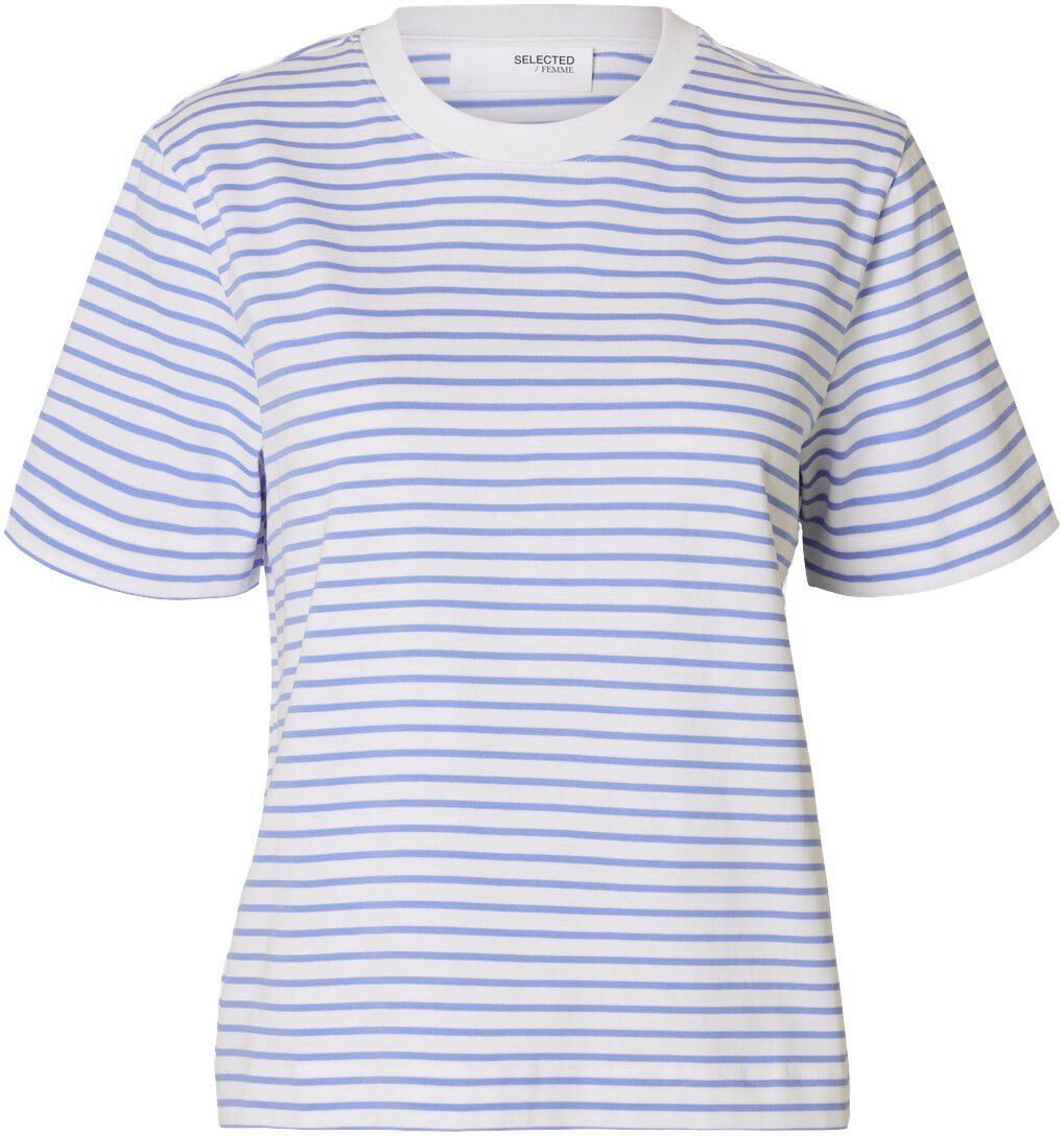 SLFESSENTIAL SS STRIPED BOXY TEE NO