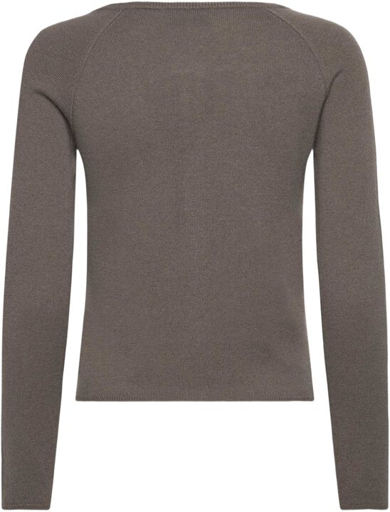 RWLaica Cashmere LS O-neck Raglan Cardigan