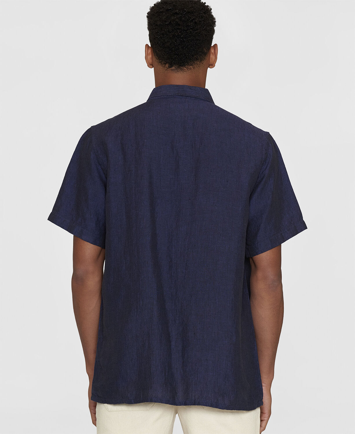 Box short sleeve linen shirt GOTS/Vegan