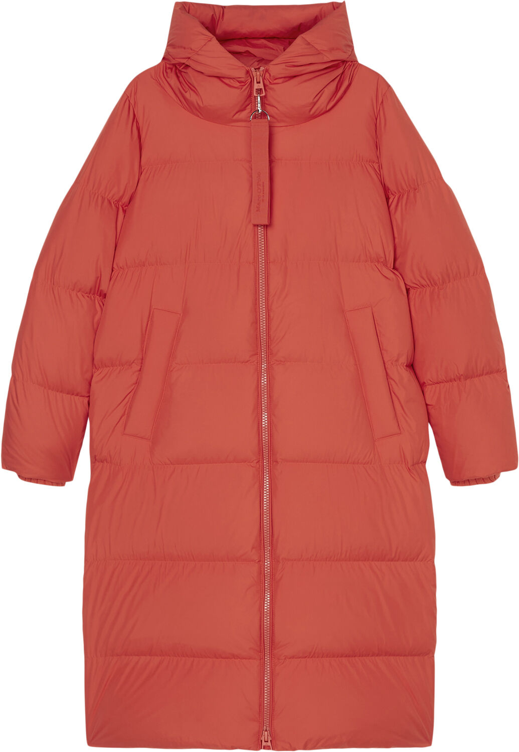 Water Repellent Down Puffer Coat, with hood, side slits