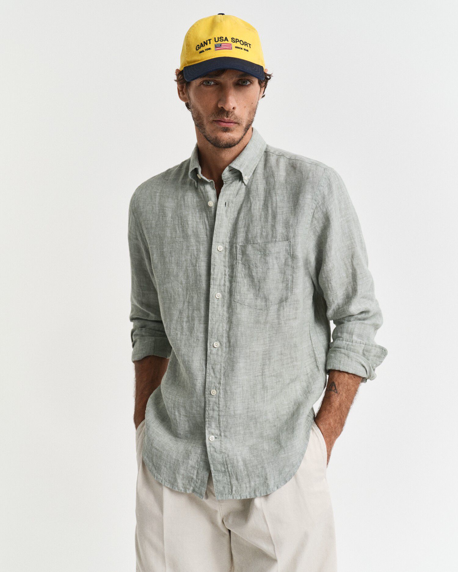 REG LINEN SHIRT