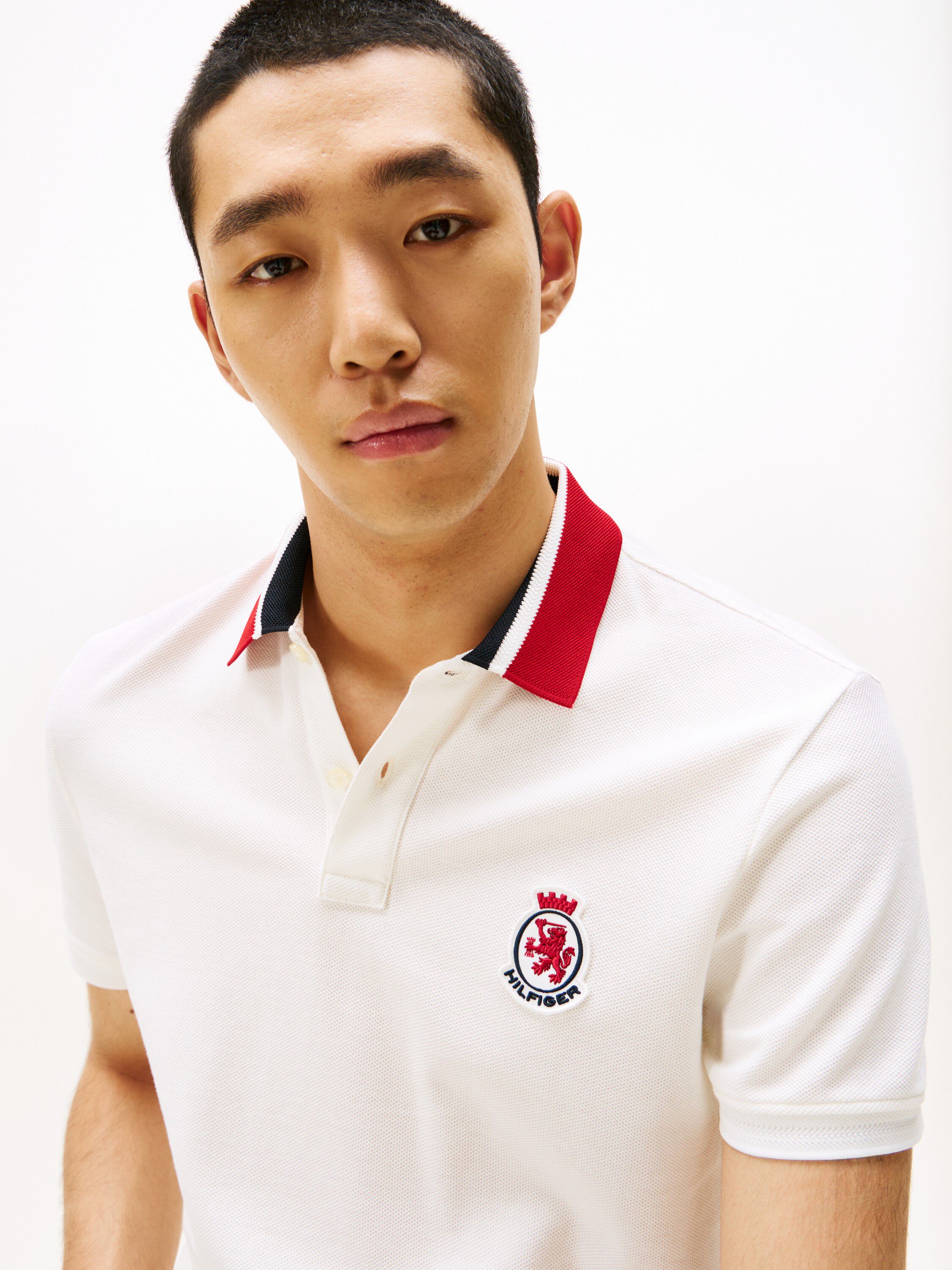 HERRINBONE COLLAR REG POLO