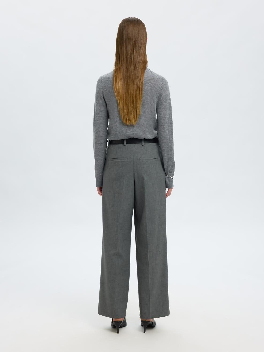 SLFTHEA LS KNIT MERINO COLLAR NECK