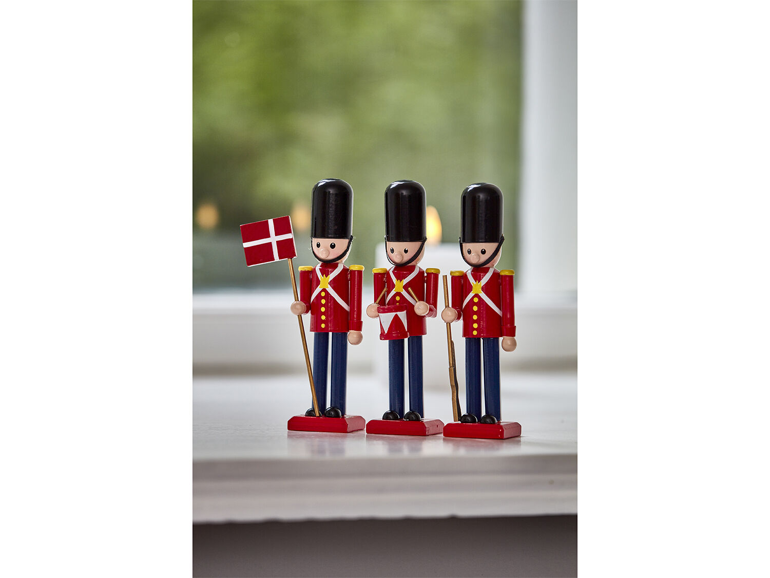 Gardist 15 cm 3 stk. R&oslash;d/Svart Tre