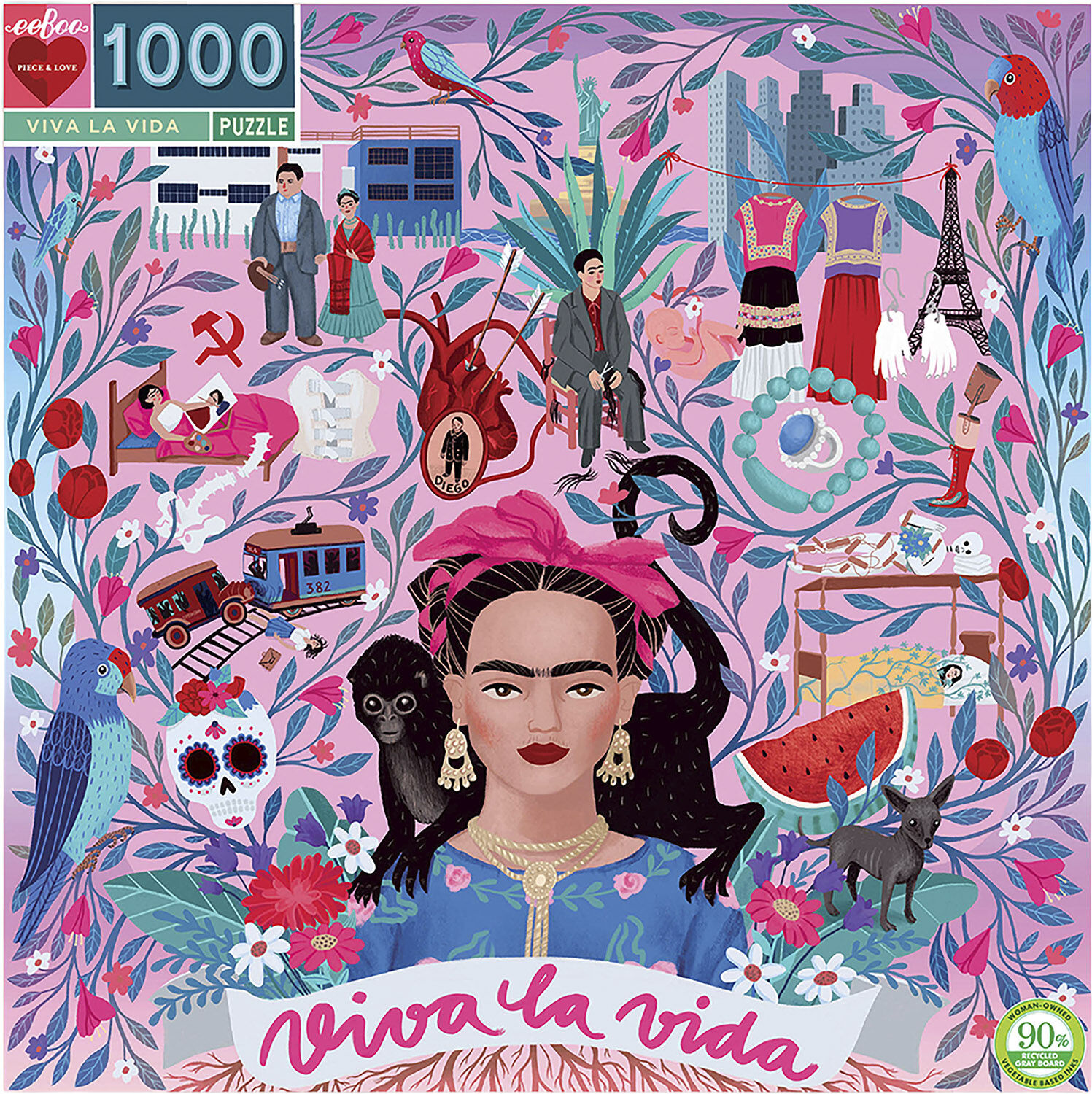 eeBoo - Puslespil 1000+ brk - Viva la Vida