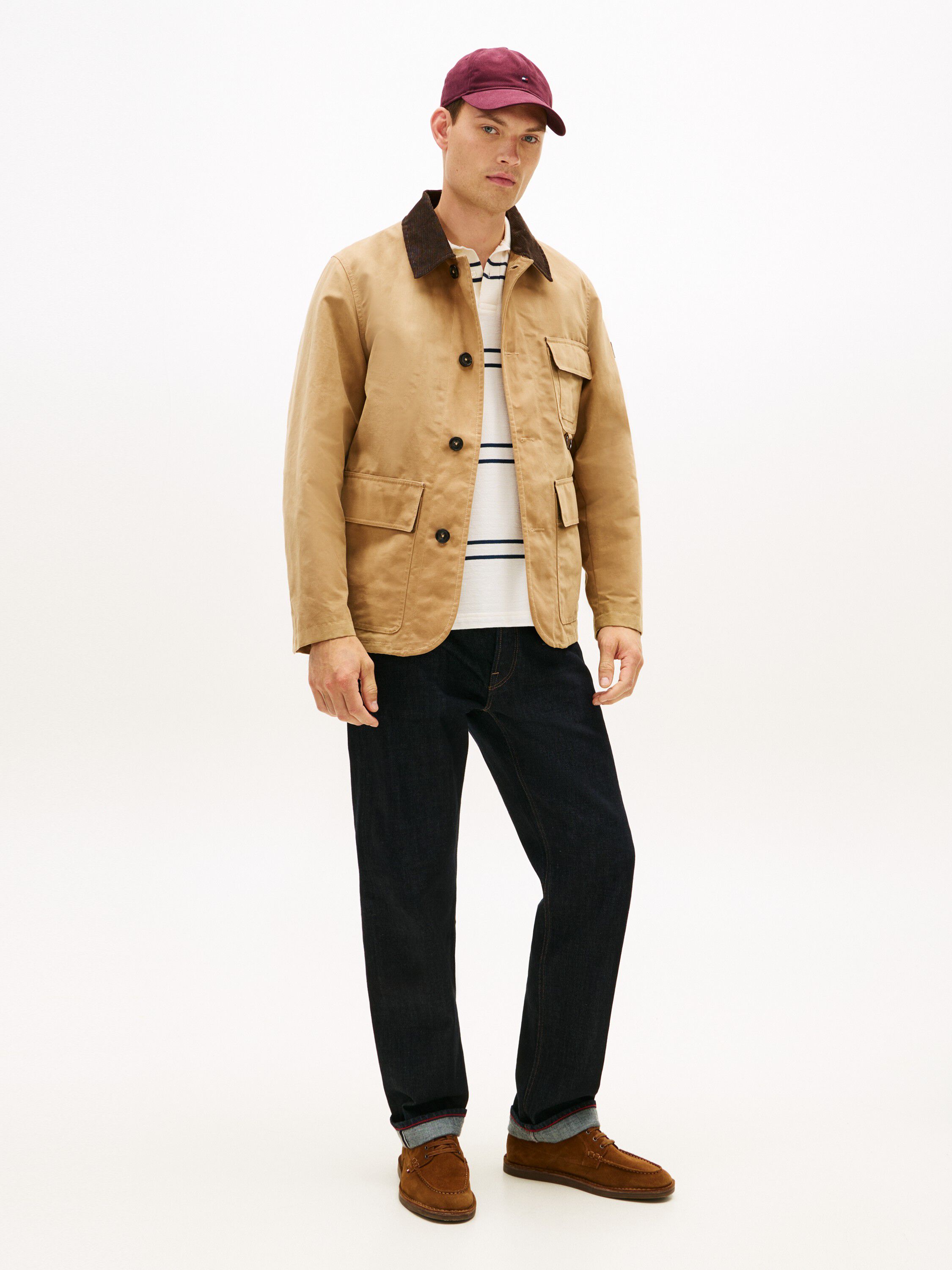 HILFIGER STITCHDOWN SUEDE DERBY