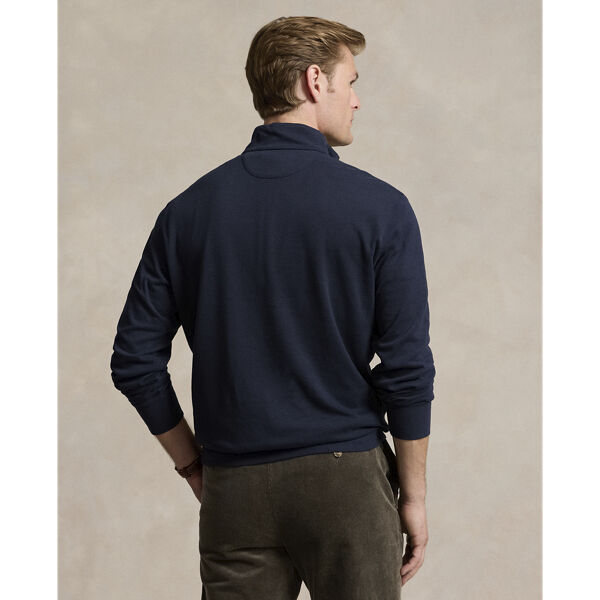 Luxury Jersey Quarter-Zip Pullover