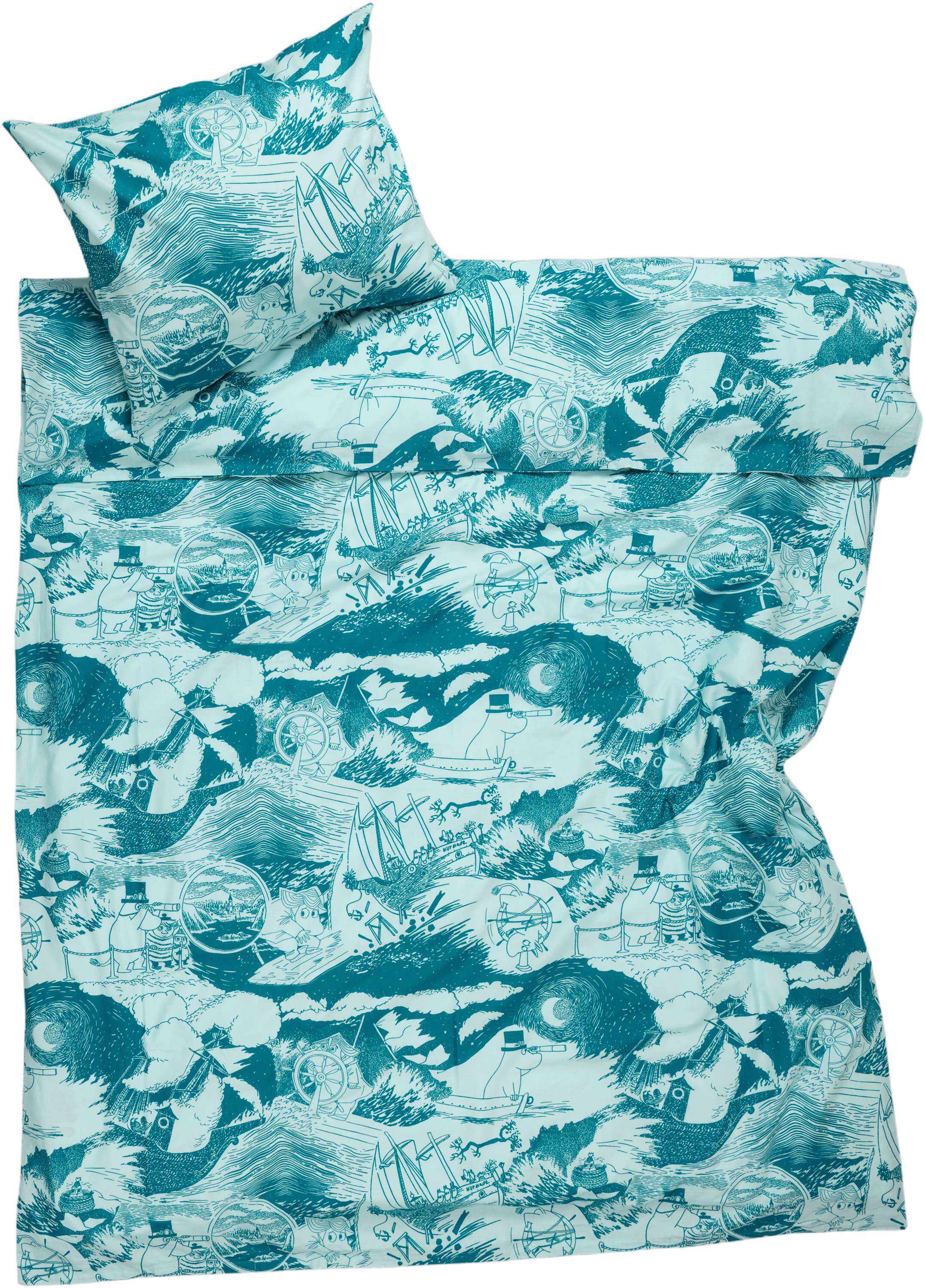 Moomin bedset 140x200 NO Sailing GOTS