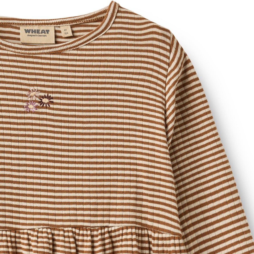 Jersey Dress L/S embroidery Sessa