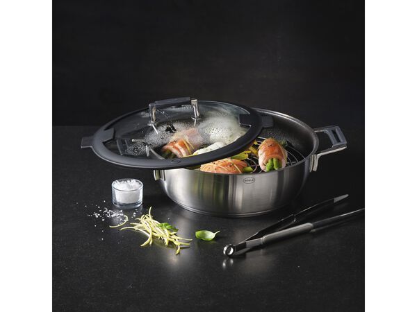 Stekepinsett/matpinsett 18 cm Stål