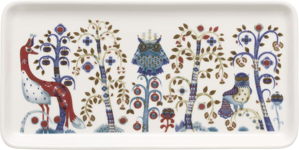 Taika tallerken aflang 12x24cm hvid