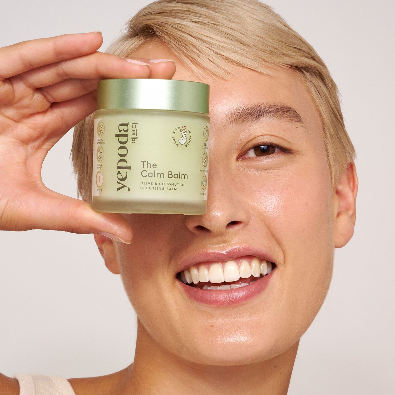 The Calm Balm Mild rensepomade og makeupfjerner med oliven- og kokosn