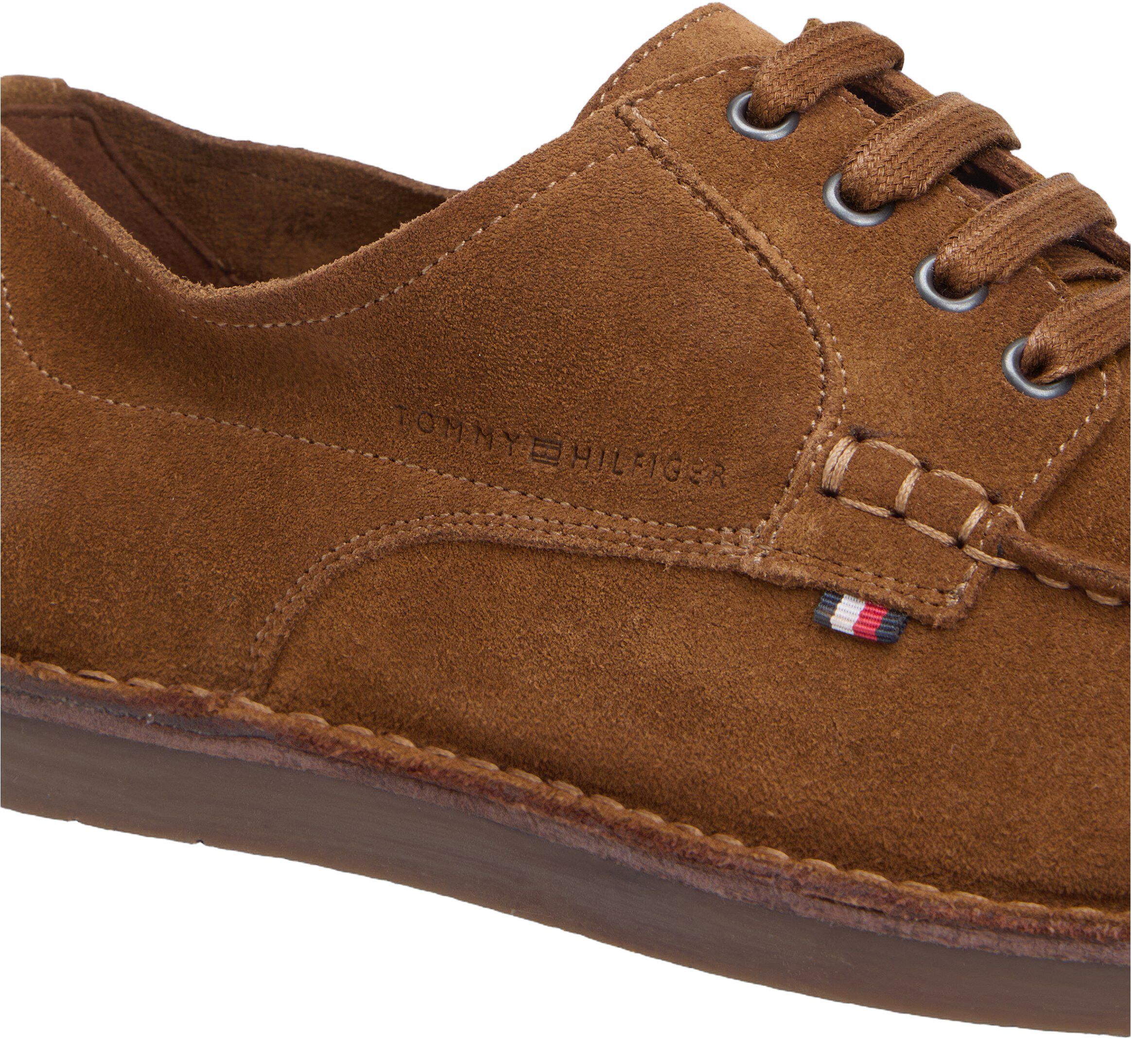 HILFIGER STITCHDOWN SUEDE DERBY