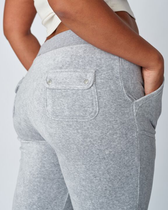 Del Ray Classic Velour Pant Pocket Design