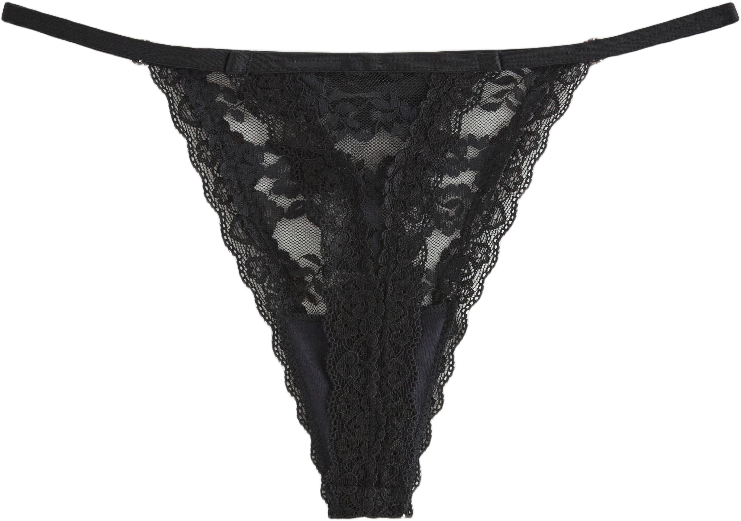 G-strengstrusser i blonde med rhins