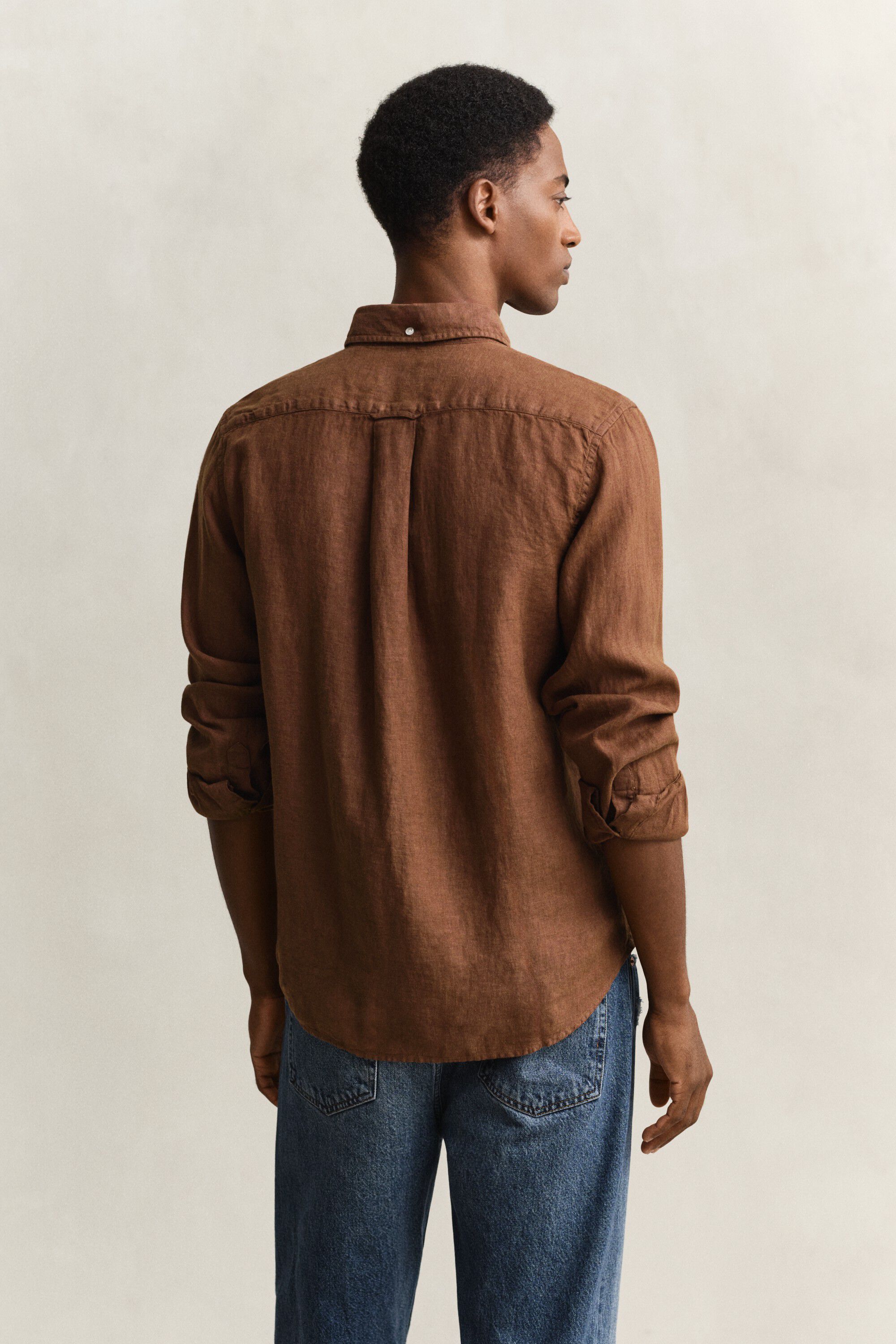 REG GMNT DYED LINEN SHIRT