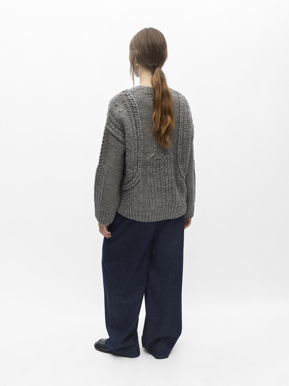 Objhinna L/S Re Knit Pullover 146
