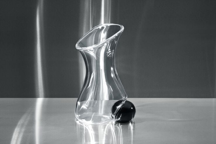 Silhouette Vase H36 cm klar