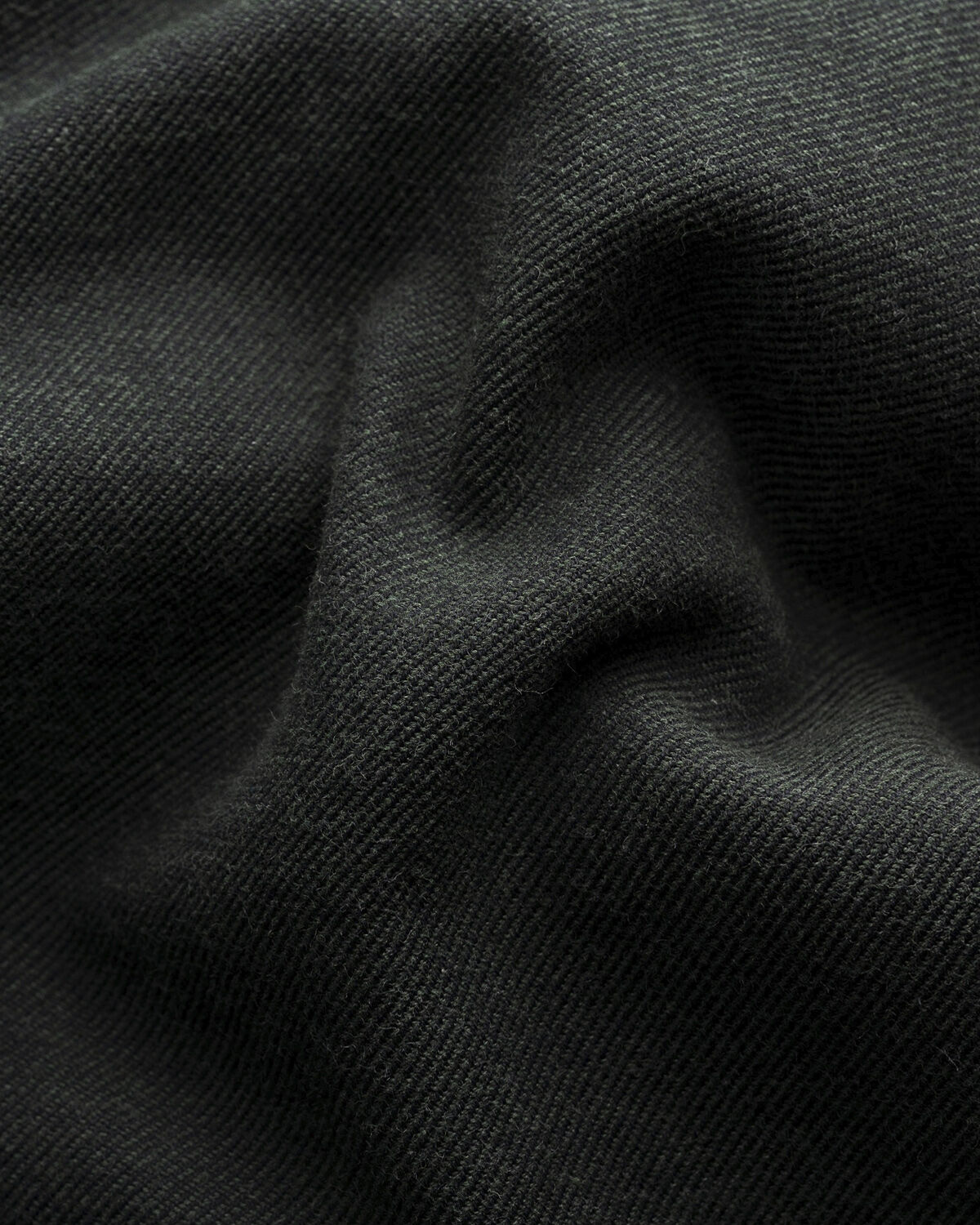 Slim Fit Dark Green Flannel Shirt