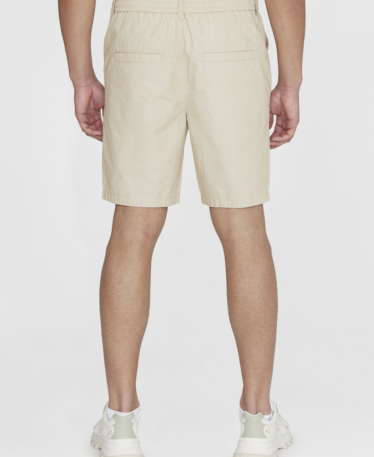 FIG loose poplin elastic waist string shorts - GOTS/Vegan