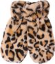 Soft mittens in fluffy faux fur wit