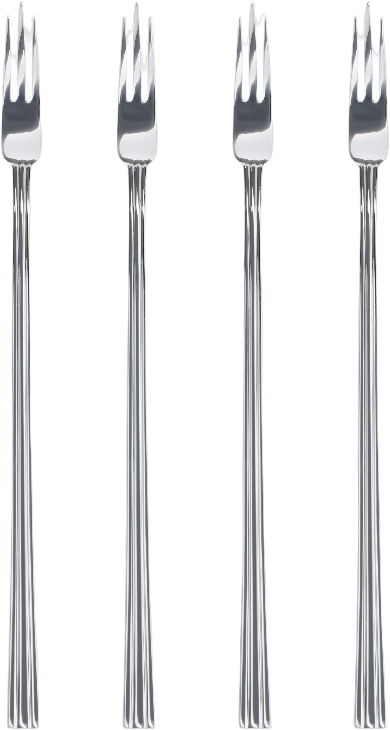 P&aring;leggsgaffel Thebe 17,2 cm 4 stk. Blankt st&aring;l