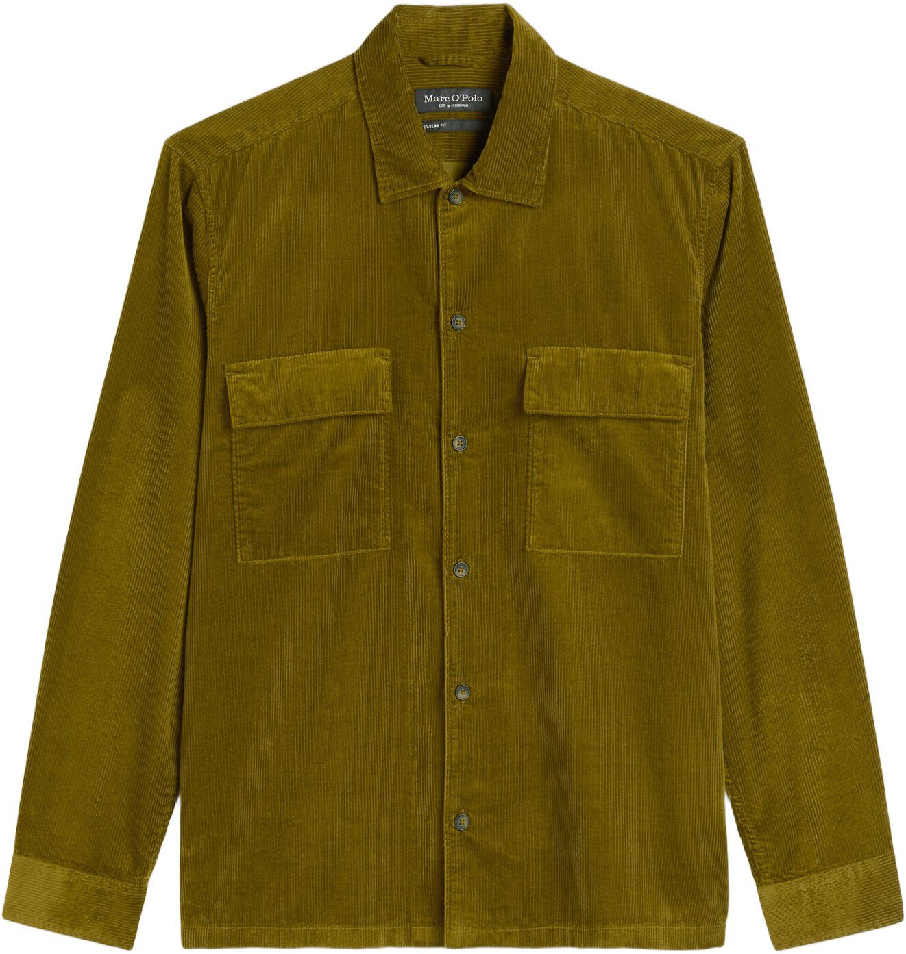 Camp collar, two flap pockets, stra