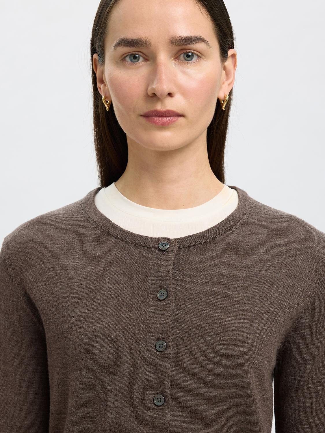 Slwthea Ls Knit Merino Cardigan Noos