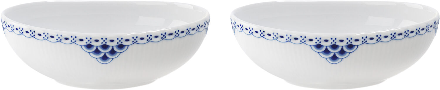 Prinsesse oval sk&aring;l 37 cl 2 stk.