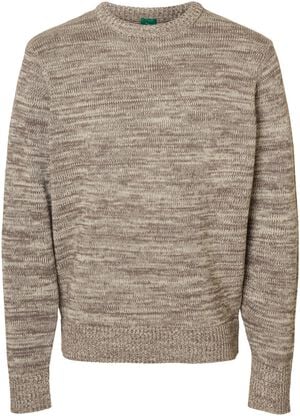 ANRJOHAN LS KNIT COTTON STRIPE CREW