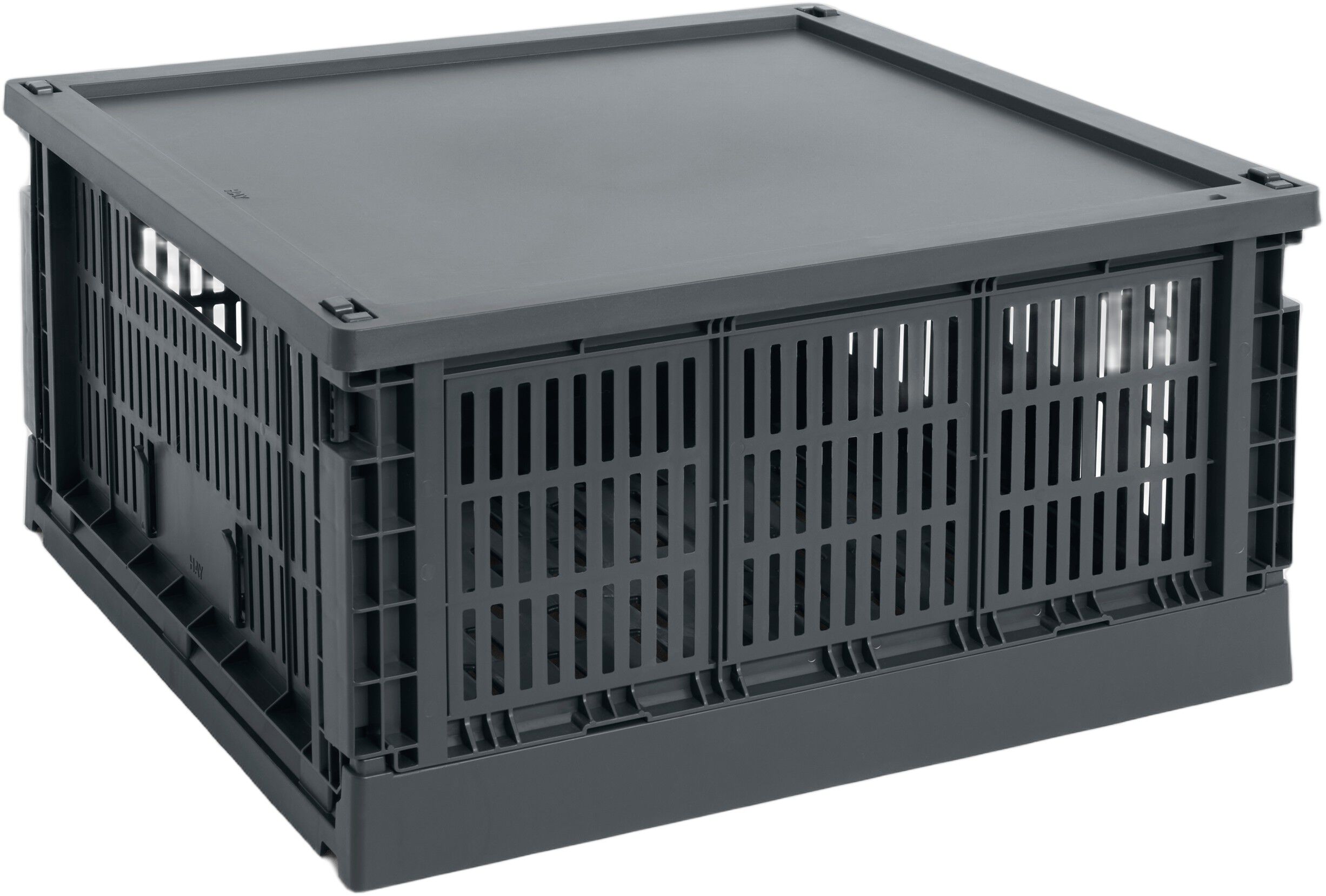 HAY Colour Crate Lid Plastic-Large Square-Sage green