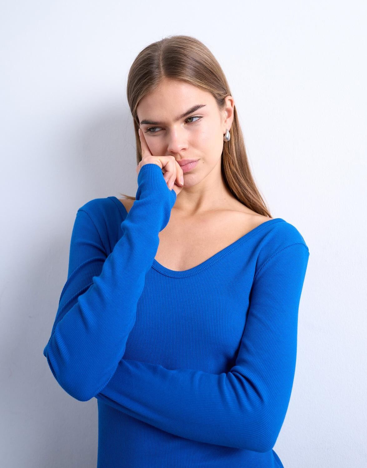 Tswendy Ls V-Neck Top Jrs