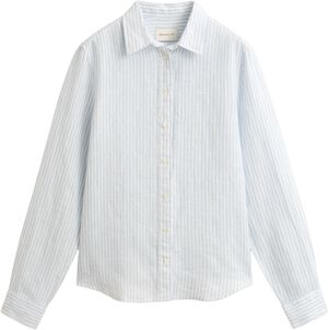 REG STRIPED LINEN LS SHIRT