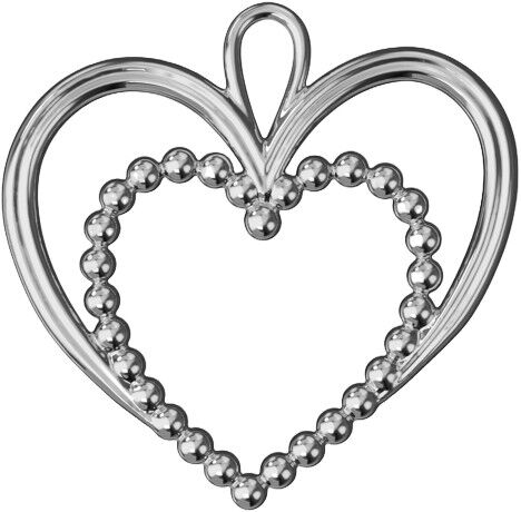Perle Hjerte H6. 5 fors&oslash;lvet