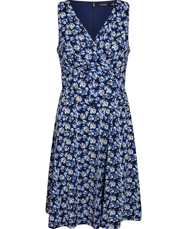 Floral Jersey Sleeveless Dress