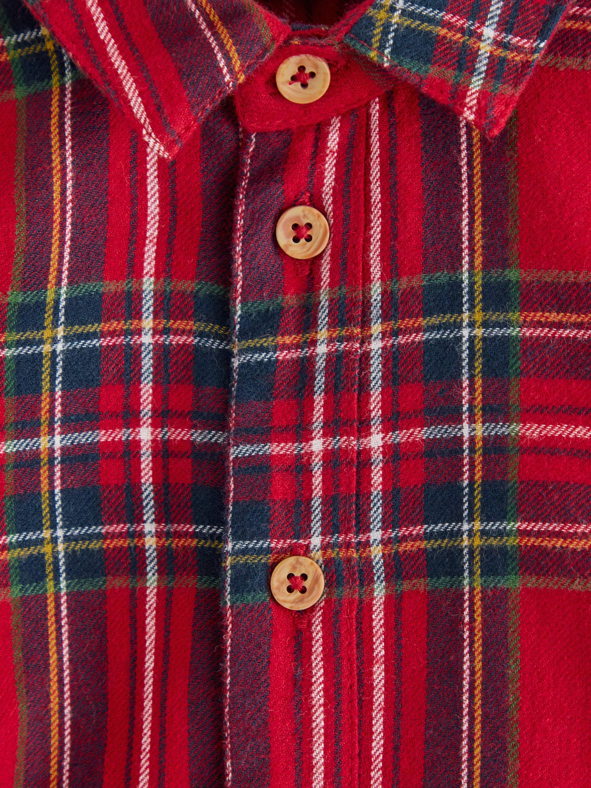 Bl&oslash;d, ternet skjorte med lange &aelig;rme