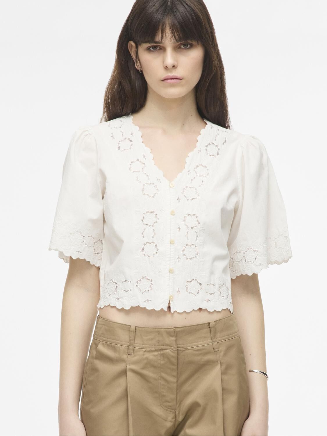 Rouamory 2/4 V-Neck Top/1