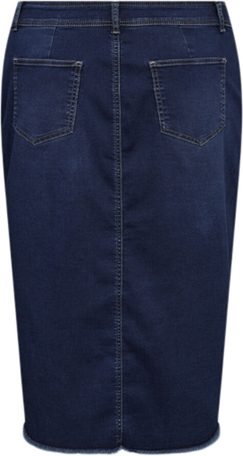 Curvy WA-SUMMER 6 Nederdel Mørk denim