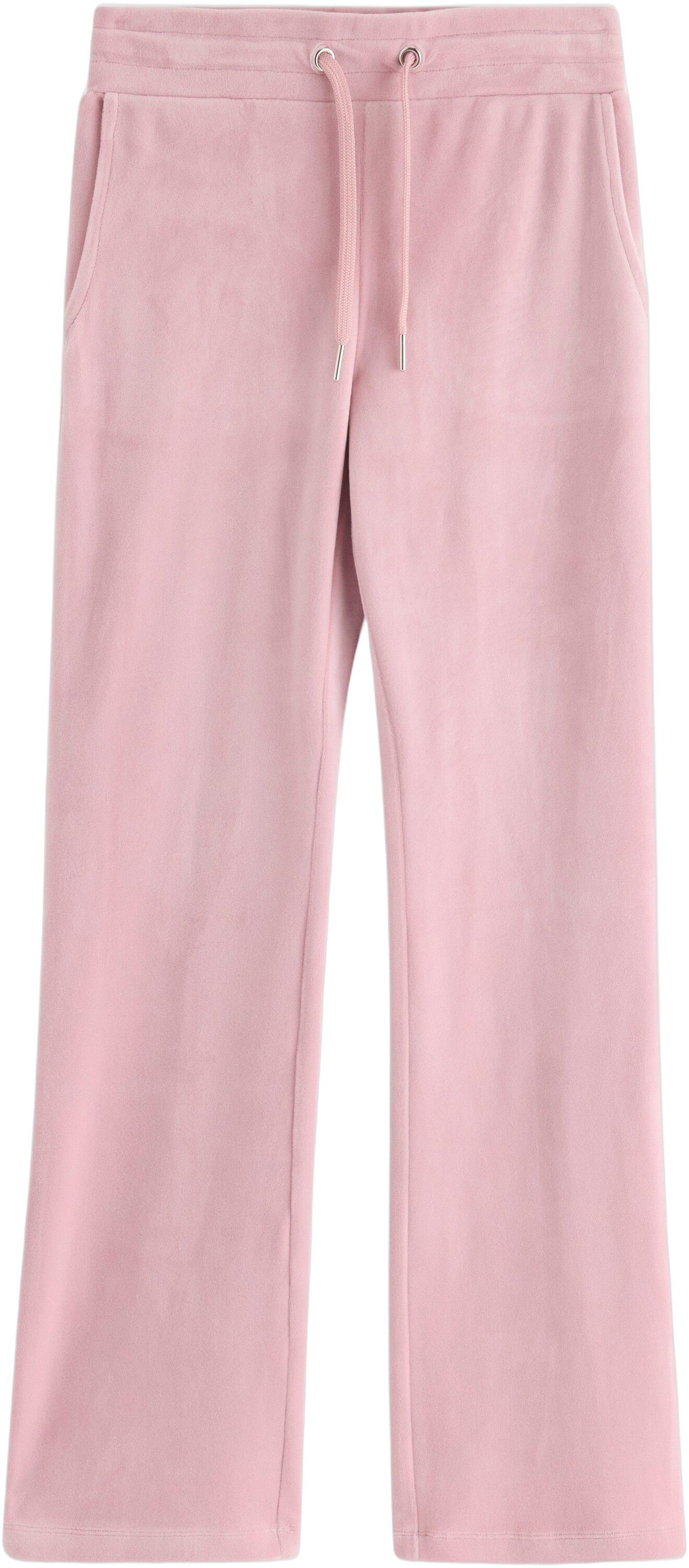 Soft jersey trousers in velour with