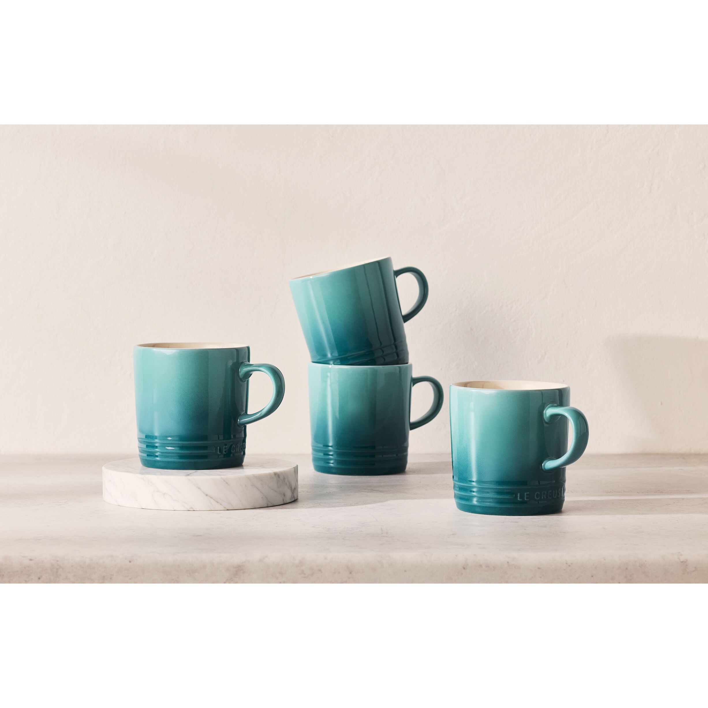 Le Creuset Signature stent&oslash;j kaffekrus 200ml Bleu Riviera