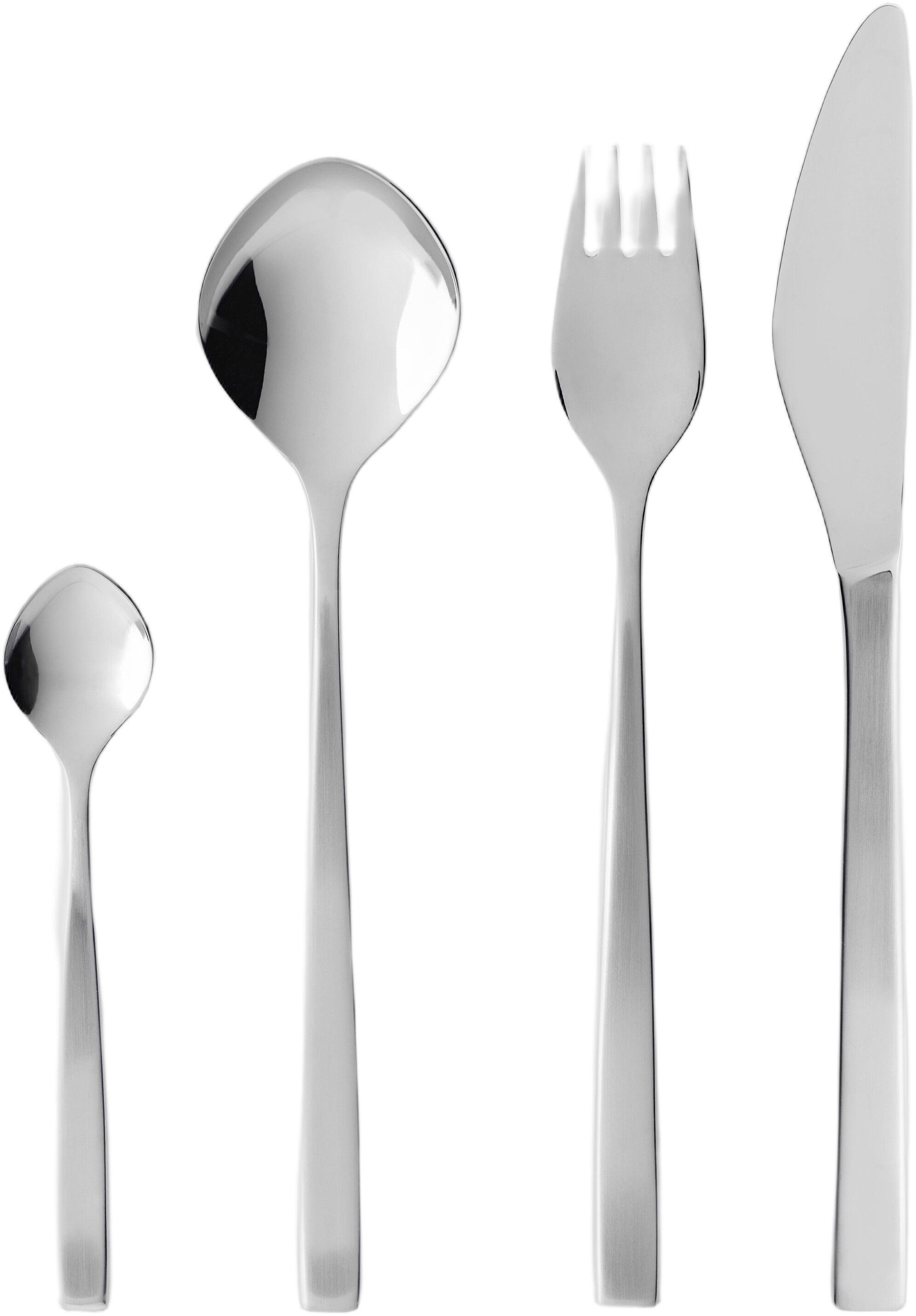 Bestikksett Fuga 16 deler Matt/Blankt st&aring;l
