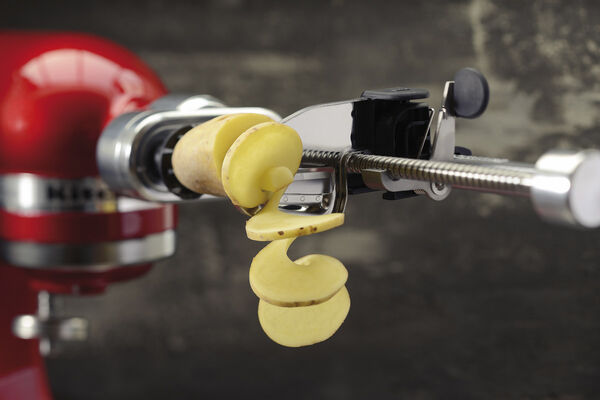 Spiralizer til kjøkkenmaskin stål/sort