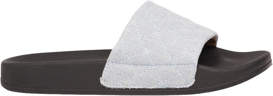 LA BOCA - QUILTED DENIM SLIDES