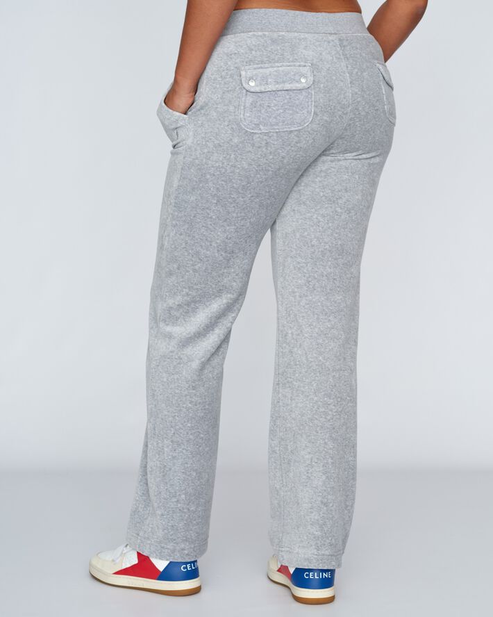 Del Ray Classic Velour Pant Pocket Design