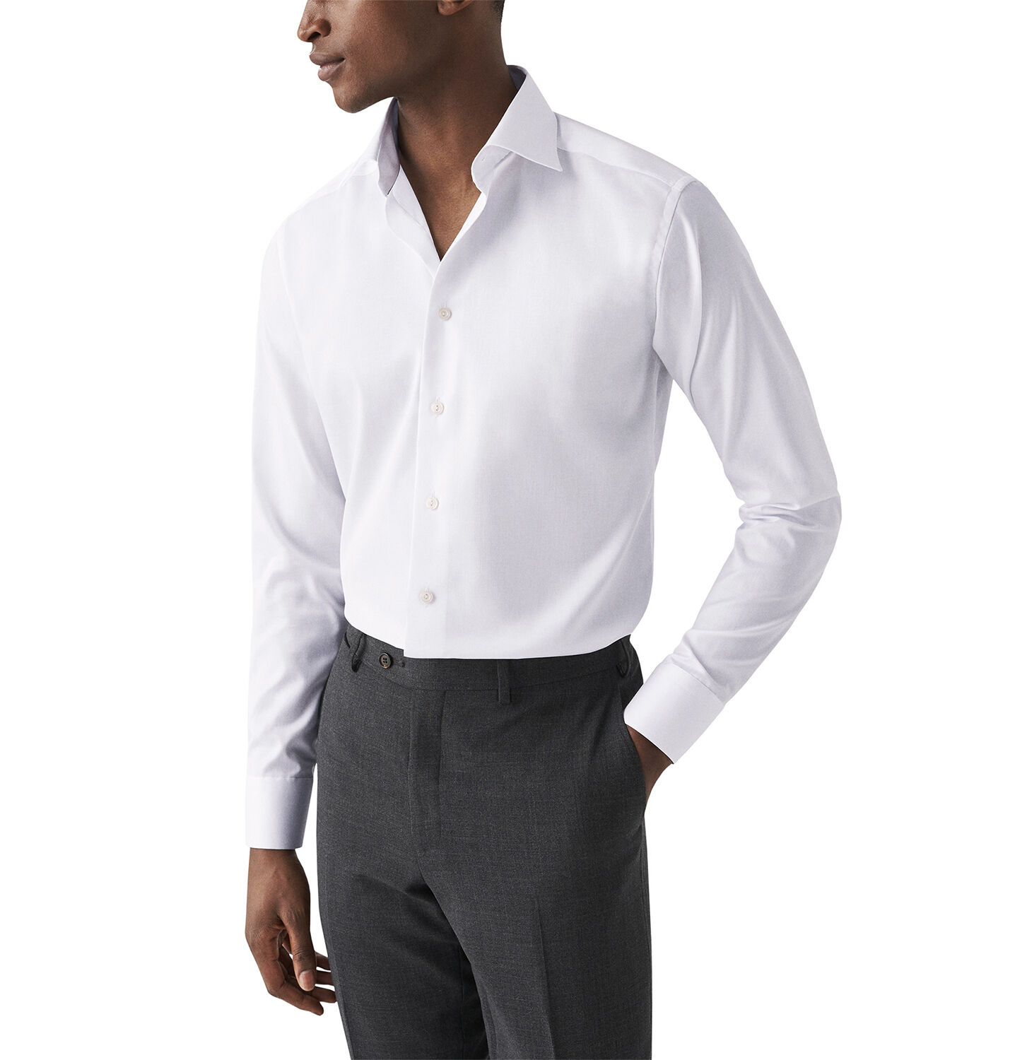 Super Slim Fit Light Blue Signature Twill Shirt