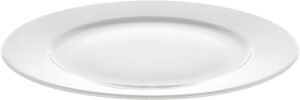 Tallerken flat med fane Eventail 28 cm Hvit